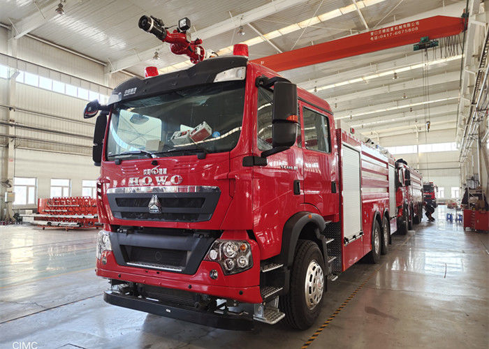 276kw 12000kg Capacity Water Tanker Fire Truck with Lengthen Six Seats Cab