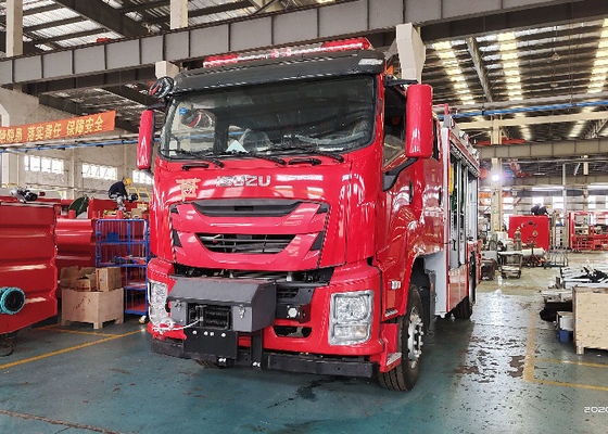 Emergency Rescue Fire Truck with 98 pcs equipment and 6.5 Meters Lift Lighting