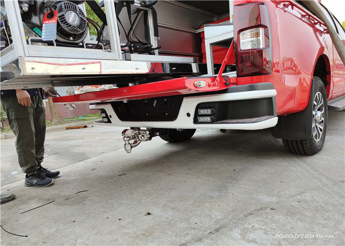Foton 4x4 Chassis Pick-up Rescue Fire Truck 300L Fix Water Tank 30m Hose Reel