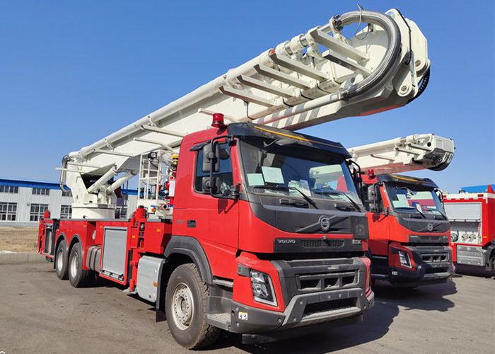 Shanghai Jindun H Style Outrigger Aerial Ladder Fire Truck 110A Generator