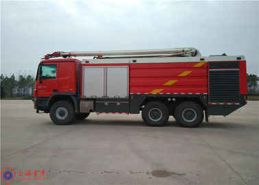 29 Ton 6x6 Sürücü ARFF Havaalanı Uçak İtfaiye Aracı, Katlanabilir Kurtarma Bomlu